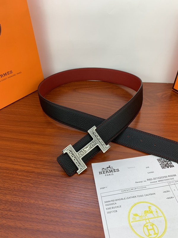 エルメス激安ベルト角部分ディテール